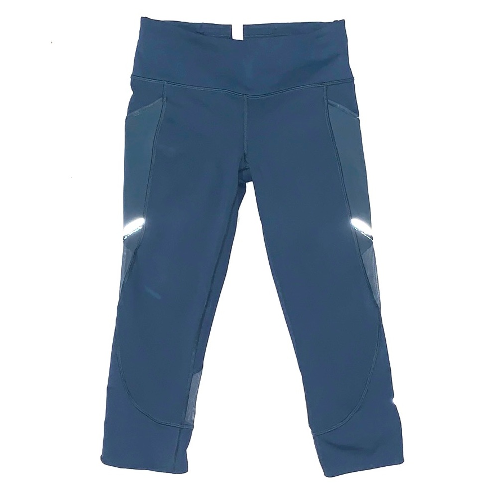 Lululemon cropped leggings with mesh